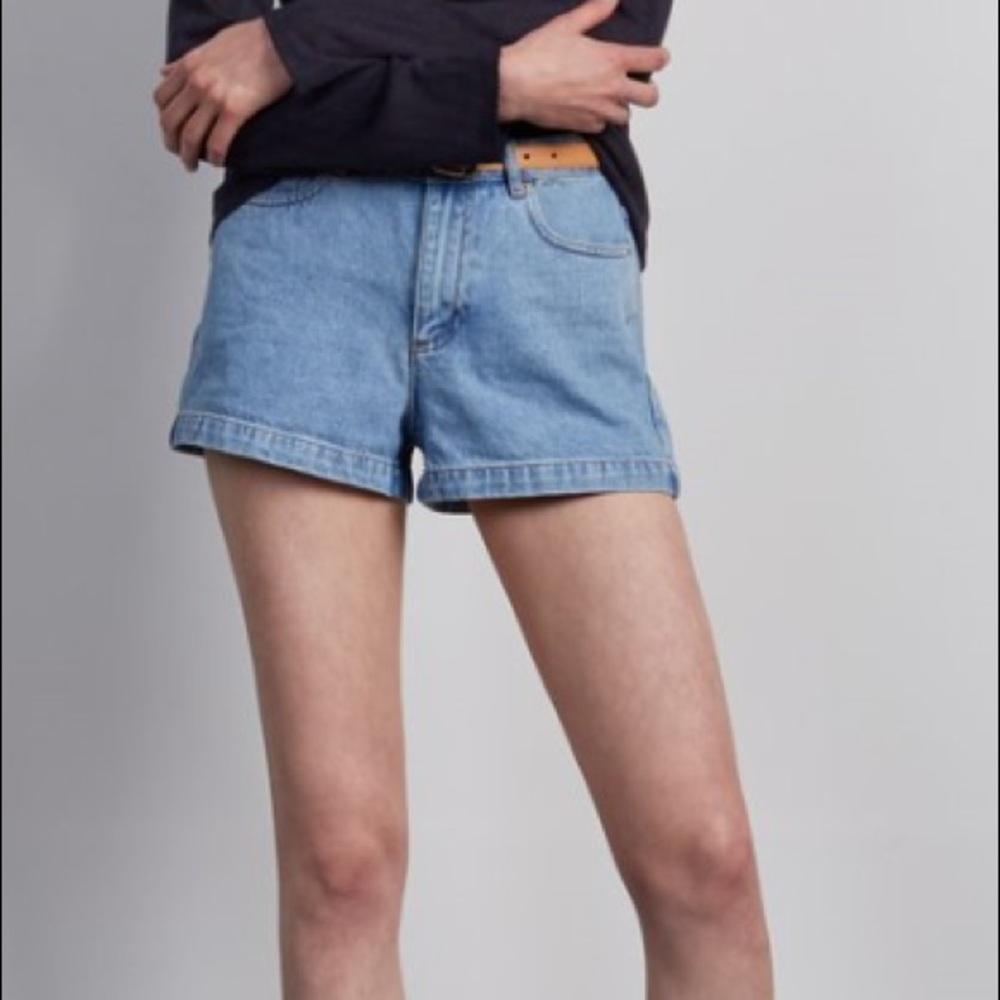 A.P.C. High Standard Stone Denim Shorts